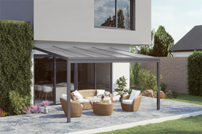 Pergola s polykarbonátovou střechou - LOIRA