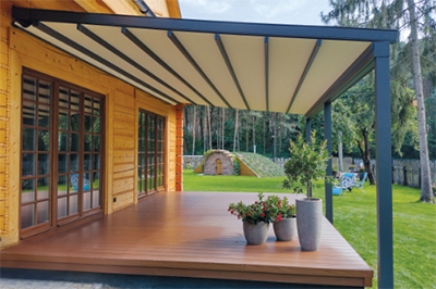 Pergola s látkovou střechou - ZIRCA